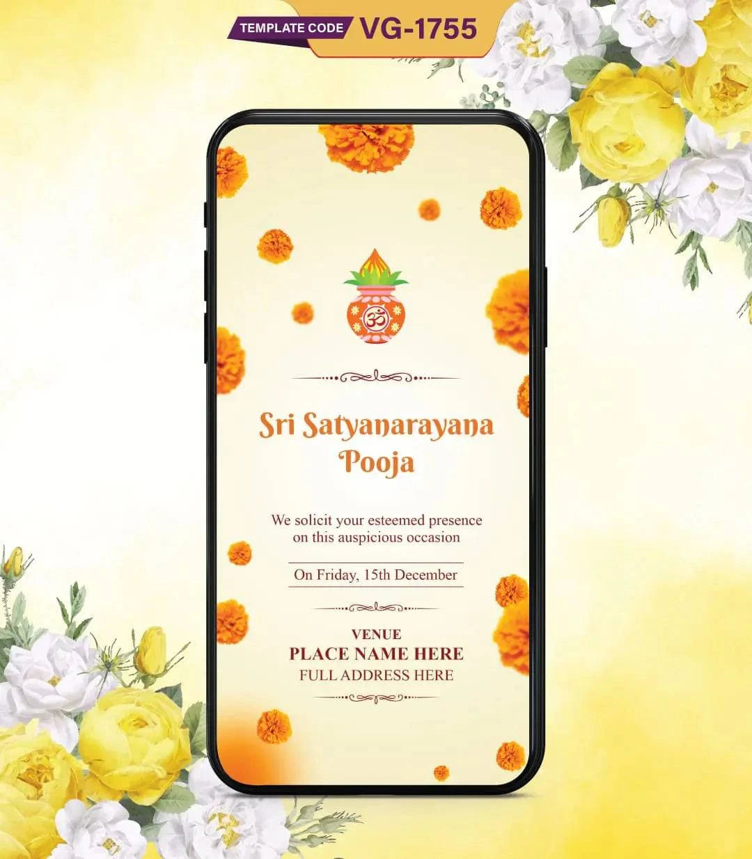 Sri Satyanarayan Invitation