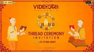 Thread Ceremony Invitation Video