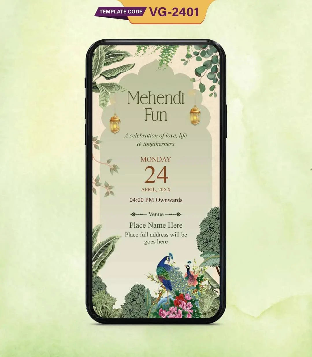 Traditional Indian Wedding Invitation PDF