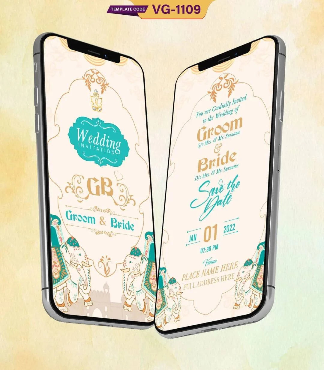 Traditional Wedding Card