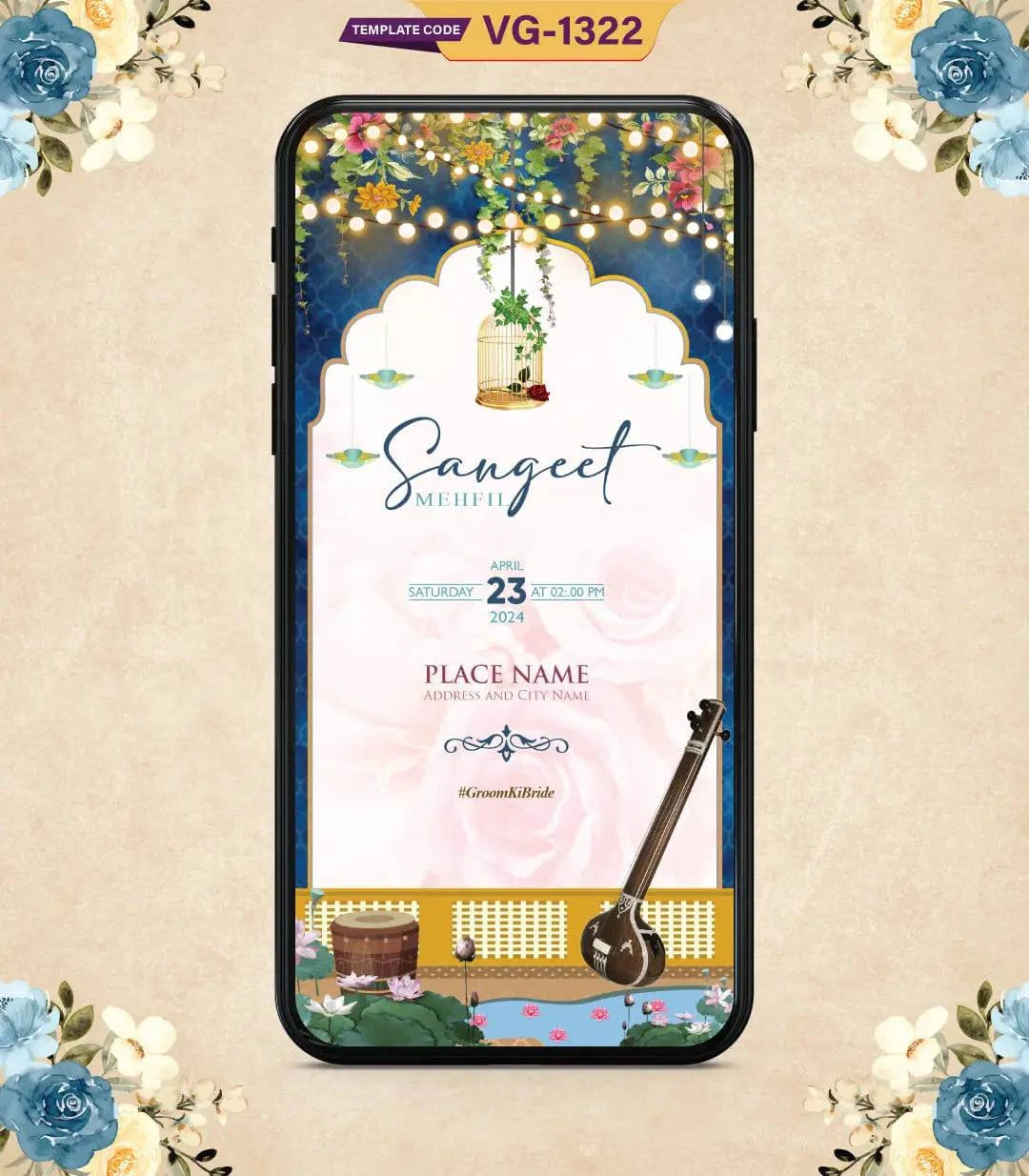 Traditional Wedding Invitation PDF Cards