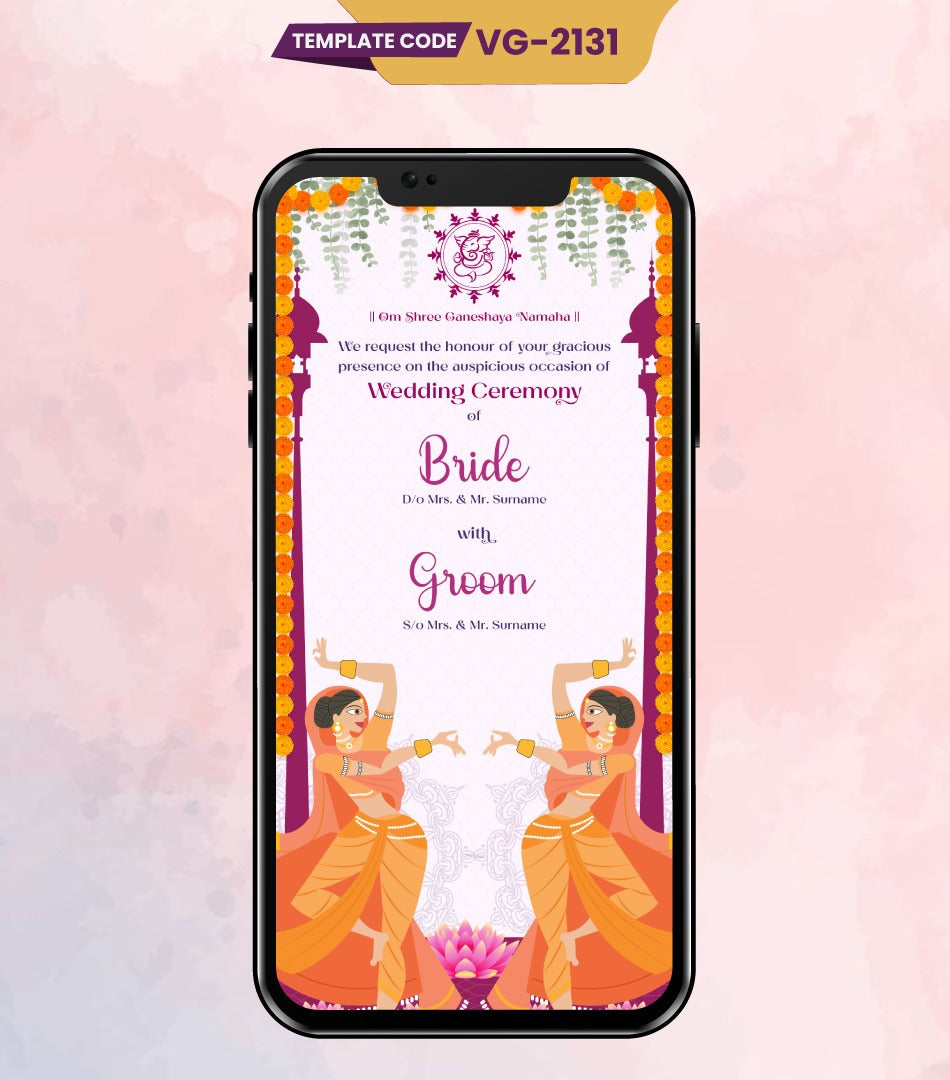 Traditional Wedding Invitation Card