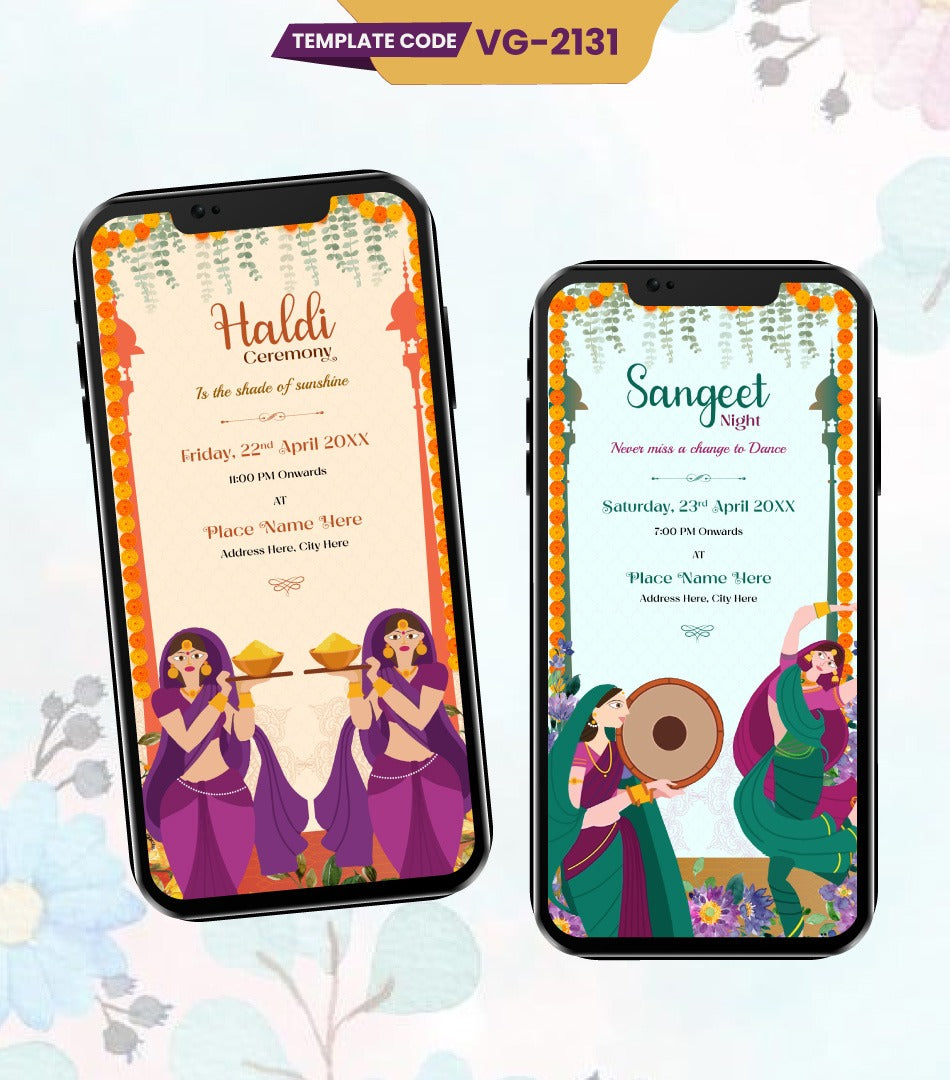 Traditional Wedding Invitation Card