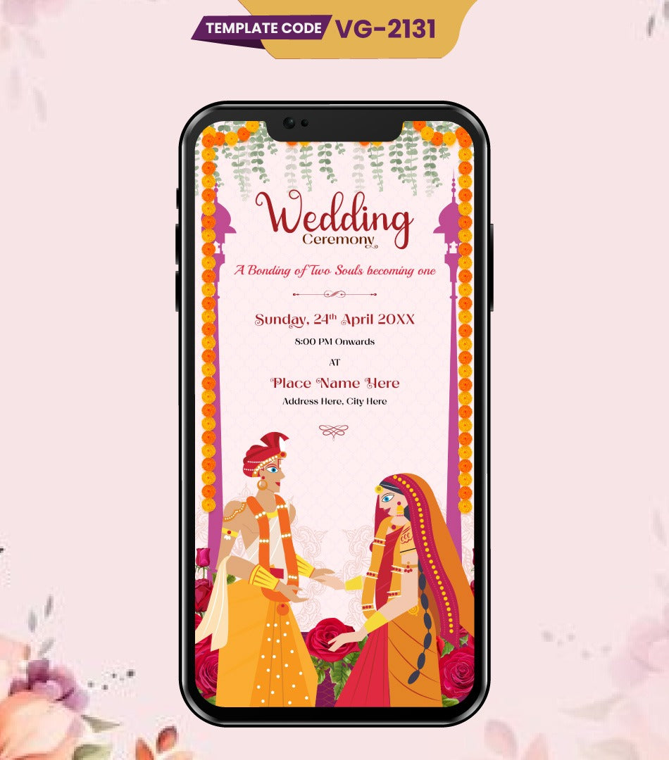 Traditional Wedding Invitation Card