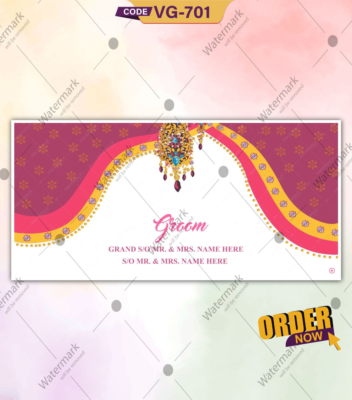 Traditional Rajasthani Marwari Unique Theme Wedding Invitation