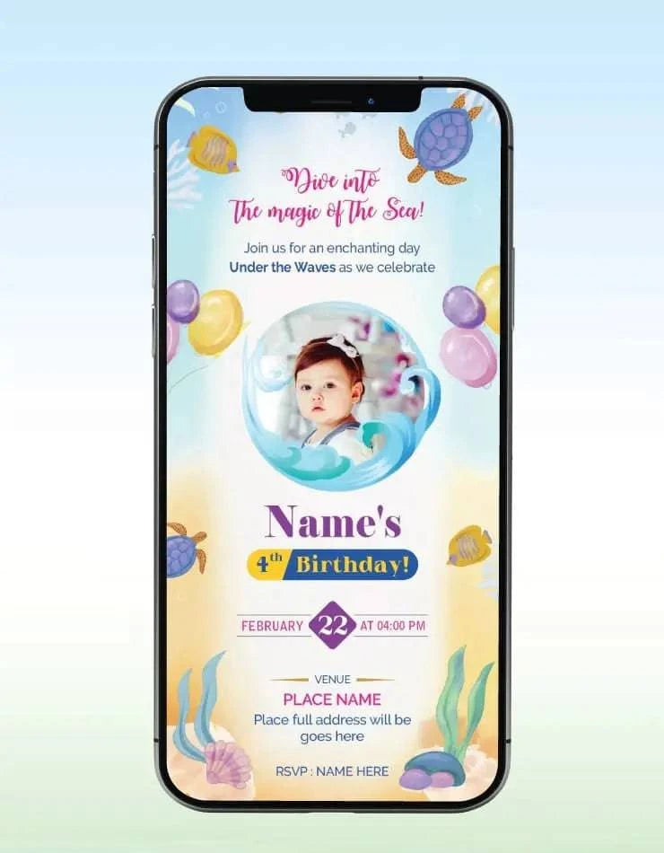 Under the Sea Birthday Invitation