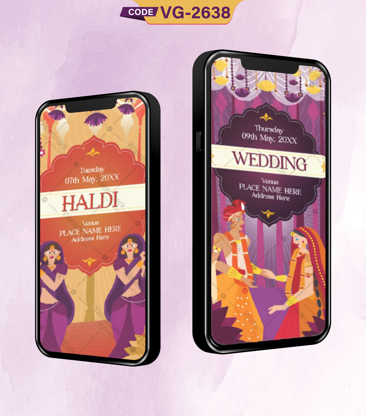 Traditional Hindu Wedding Invitation Video | Wedding Function Invitation Video Template | VG-2638 - VideoGiri
