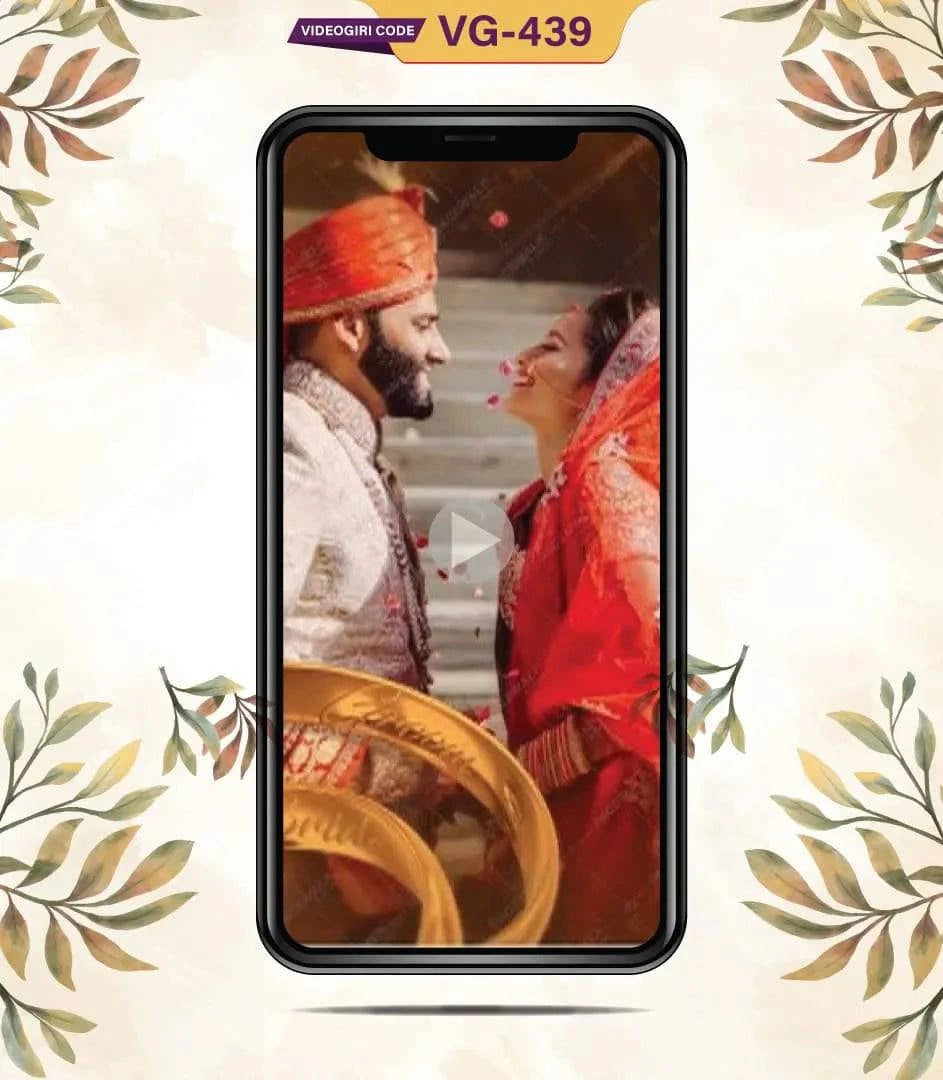 Vertical Ring Ceremony Invitation Video