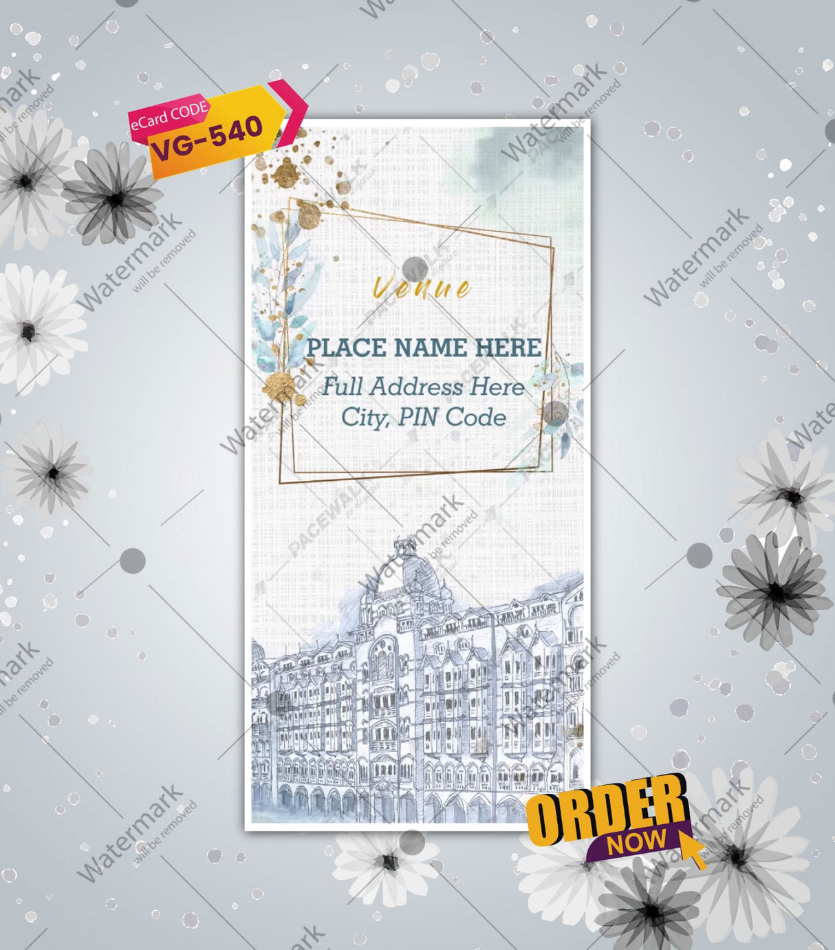 Vertical Wedding Invitations Online