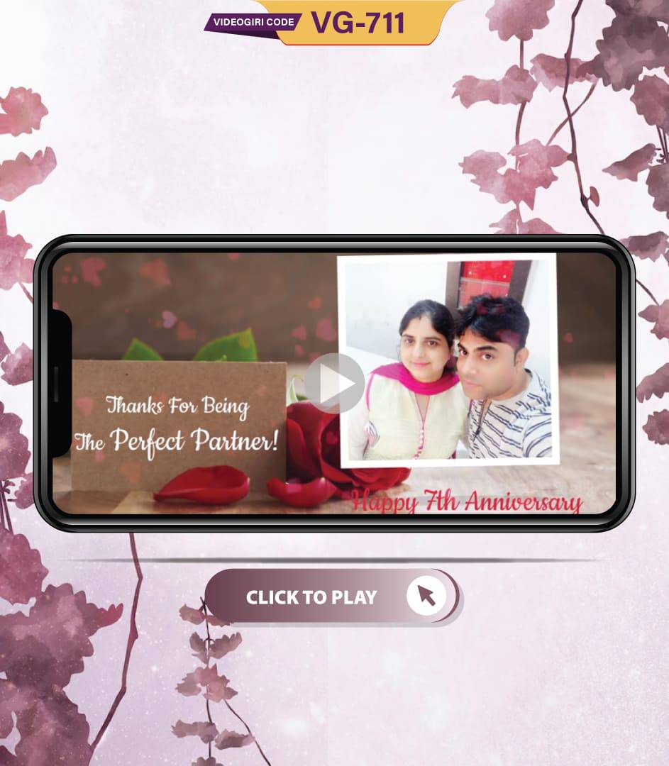 Wedding Anniversary Wish Video