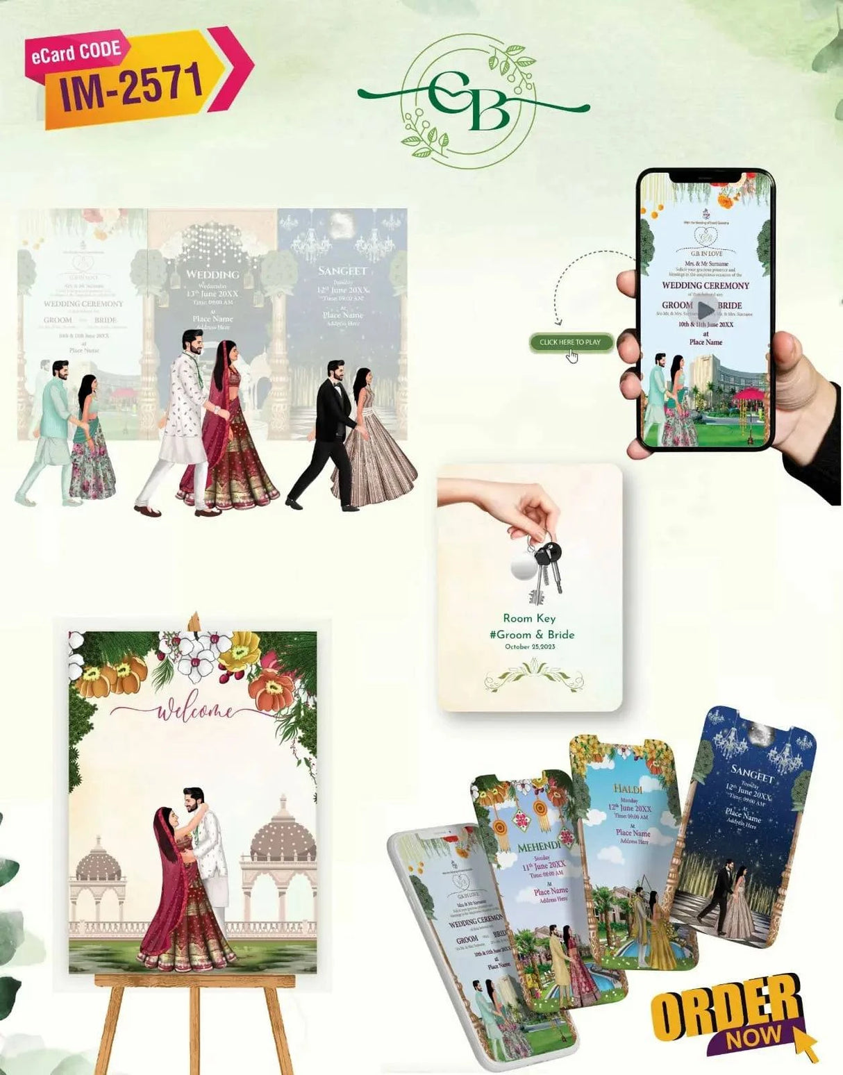 Wedding Itinerary Package Design