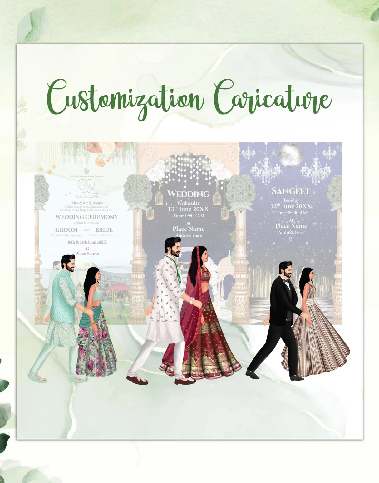 Wedding Itinerary Package Design