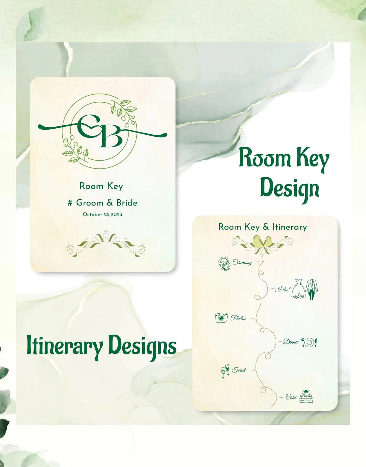 Wedding Itinerary Package Design