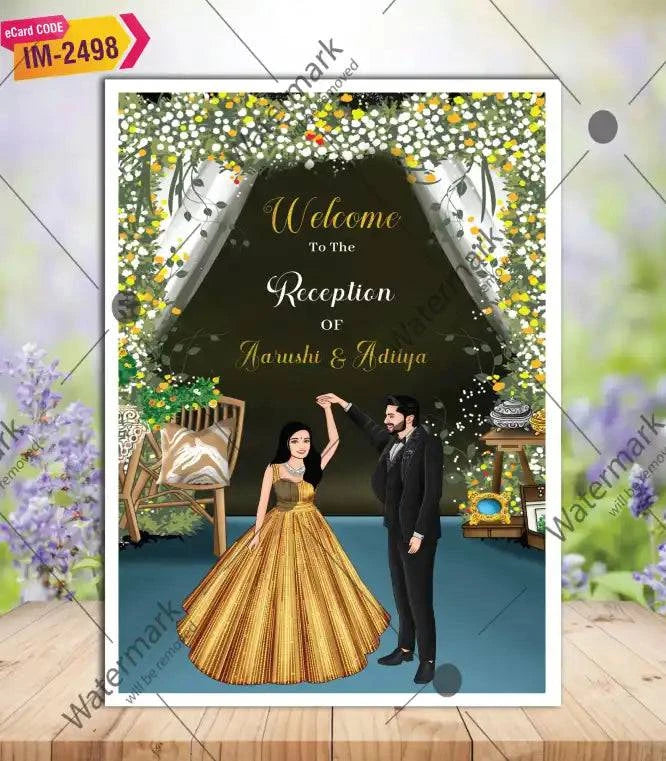 Wedding Reception Welcome Board