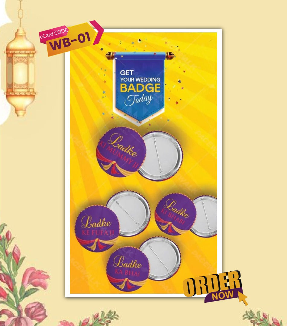 Wedding Badges Online