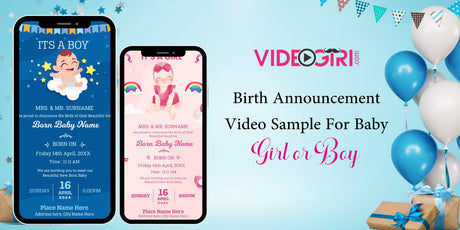 Birth Announcement Video Sample For Baby Girl or Boy