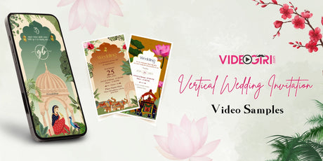 Vertical Wedding Invitation Video Samples