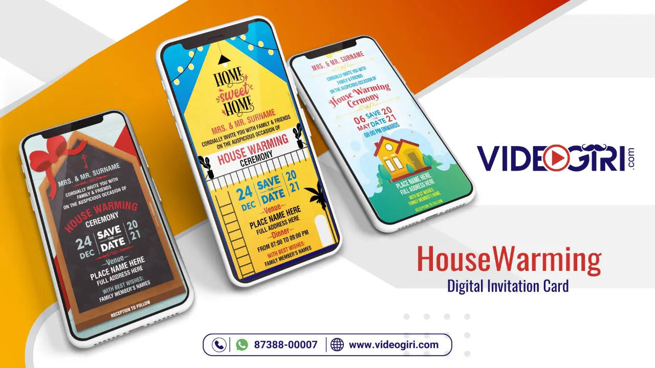 house warming digital invitation card