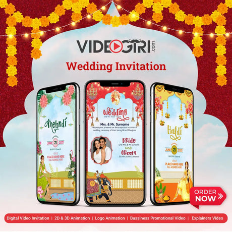 indian wedding  invitation card pdf