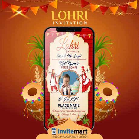 Online Lohri Invitation Video Makers