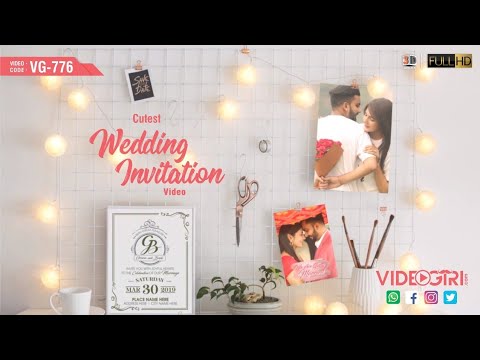 short wedding invitation video 