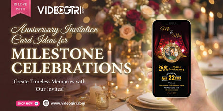 Anniversary Invitation Card Ideas for Milestone Celebrations
