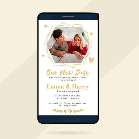 Photo based wedding invitations