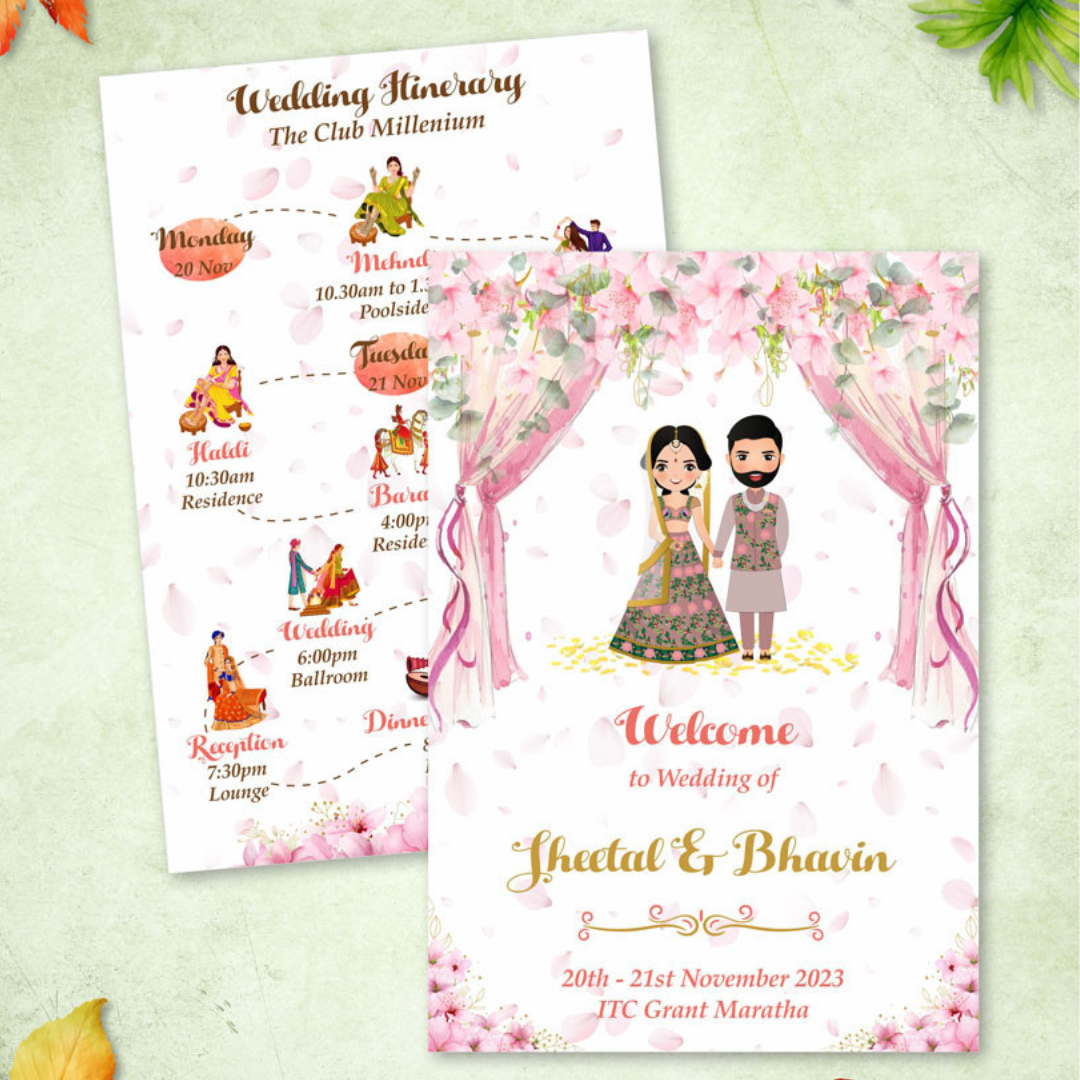 Wedding Itinerary Invitation