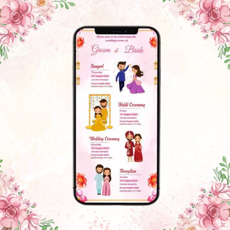 One Page Wedding Invitation