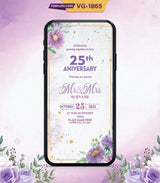 25th Wedding Anniversary Invitation