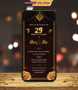 25th Wedding Anniversary Invitation