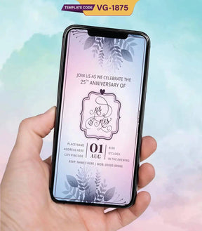 25th Wedding Anniversary Invitation