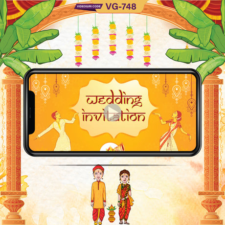 2d Animated Bengali Wedding Invitation Video 