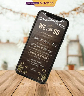 50th Wedding Anniversary Invitation