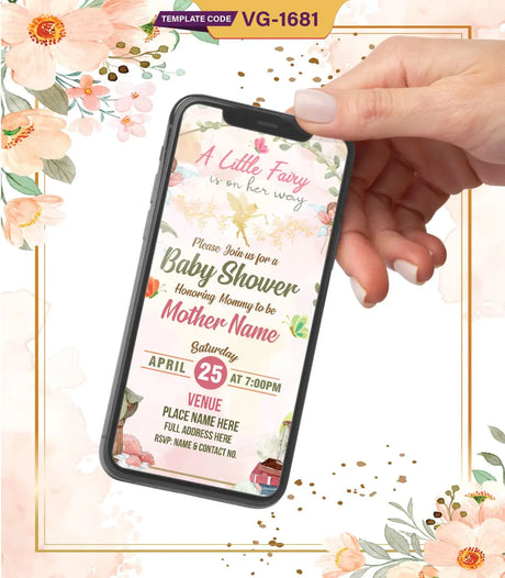 Adorable Baby Shower Invitation Card