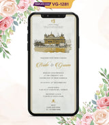 Anand Karaj Invitation Card