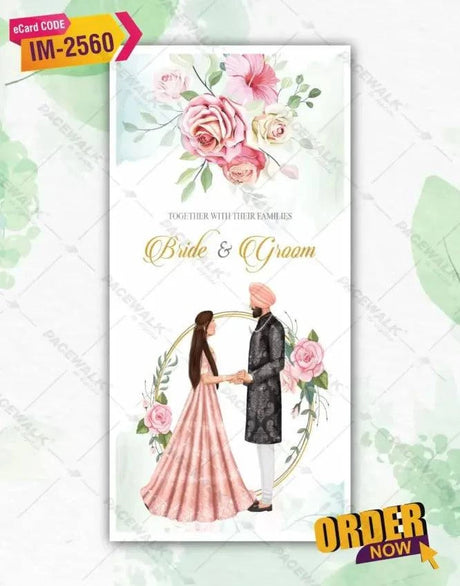 Anand Karaj Wedding Invite PDF Card 