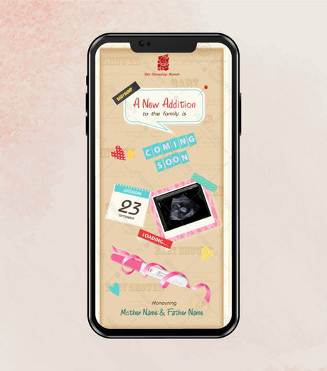 Animated Baby Shower Invitation Video