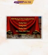 Animated Rajasthani Wedding Invitation Video | Puppet Theme with Traditional Music | VG-702