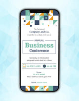 Annual Business Conference Invitation Card