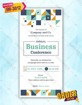 Annual Business Conference Invitation Card