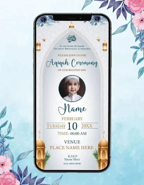 Aqiqah Ceremony Invitation