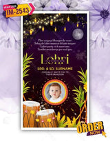 Baby First Lohri Invitation Pdf Card