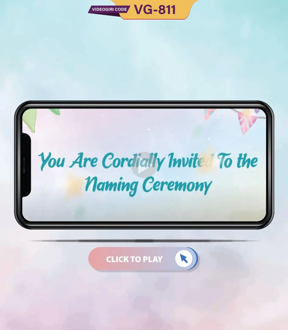 Baby Name Ceremony Invitation Video 