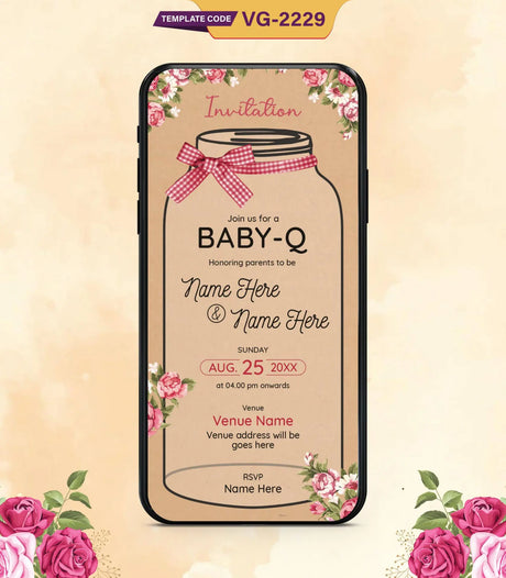 Baby Q Invitation Card