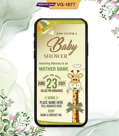 Baby Shower Invitation Card