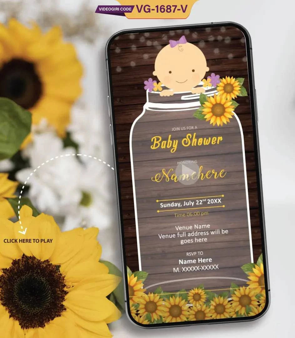 Baby Shower Invitation Video Templates