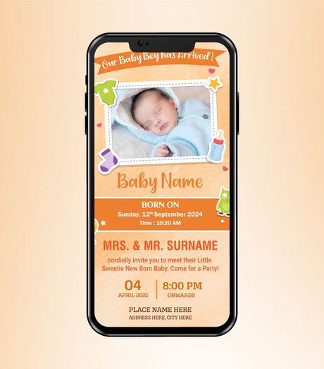 Baby Announcement Invitation