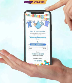 Baby Naming Ceremony Invitation