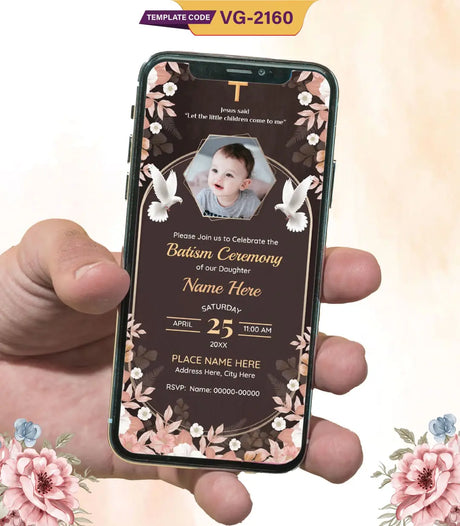 Baptism & Christening Invitation 